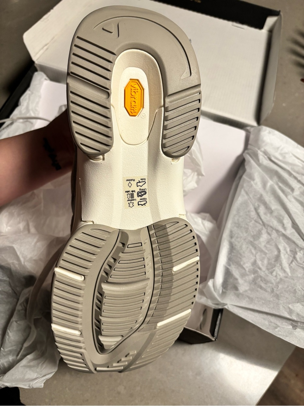 NWT rag & bone Quilted Suede Platform Sneaker in Light Gray and Off-White - Picture 11 of 16